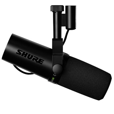 Shure SM7dB Dynamic Vocal Microphone w/Built-in Preamp for Streaming  Podcast  &