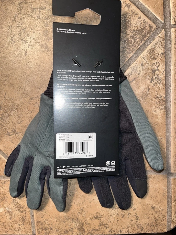 Guantes Nike Therma-Fit Tech Fleece DSWT M Foto 2 de 2