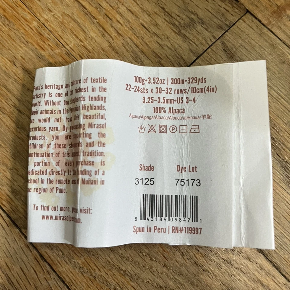 Marsol Paqu Pura Extrafine Peruvian Baby Alpaca Yarn - 15.9oz - Shade 3125 - Image 3 of 4