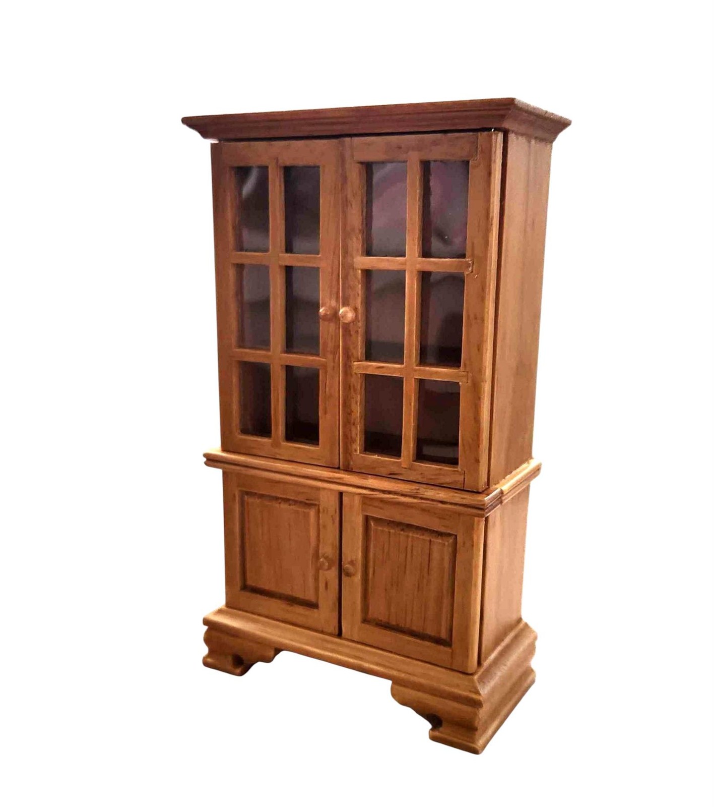 Dolls House Dresser Cabinet Light Oak Hutch Miniature Furniture 1:12 Scale Wood