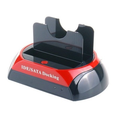 Dual Bay 2.5 3.5 inch HDD Docking Station SATA USB 2.0 to IDE Hard Disk Case