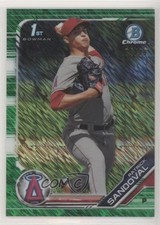 2019 Bowman Chrome Prospects Green Shimmer Refractor 74/99 Patrick Sandoval 2r7