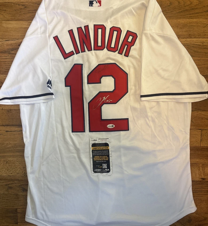 Francisco Lindor Signed Autographed Jersey JSA COA Cleveland Indians - Image 4 of 4