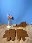 VINTAGE MARX BATTLEGROUND ACCESSORIES