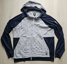 Footjoy Golf Pullover Hoodie Jacke Herren Gr. L Dunkelblau Grau