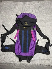 Arc'teryx Bora 40 Backpack 90s Purple Black Canadian  Waterproof Trail Daypack
