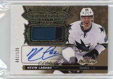 2016 Fleer Showcase Hot Prospects Autos 1/135 Kevin Labanc #175 Patch Auto f0l
