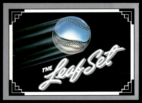 The Leaf Card — 1991 Leaf baseball card