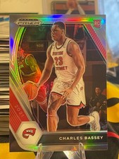 2021 Panini Prizm Draft Picks Basketball Charles Bassey-#45 RC Silver Prizm. WKU