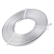 32FT 5mm Wide Flat Jewelry Craft Wire Metal Aluminum Wire for Jewelry Making
