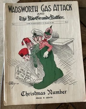 1917 WWI Vol 1 # 5 WADSWORTH GAS ATTACK and Rio Grande Rattler~27th Div Christma