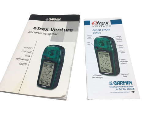 Garmin eTrex GPS Owner's Manual User Guide Instruction Book Satellite Navigation