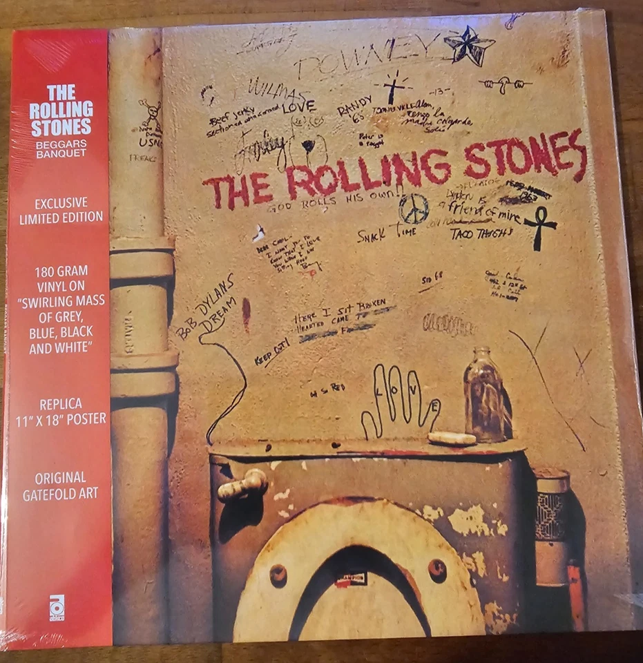 Rolling Stones - Beggars Banquet swirling grey blue black white Vinyl LP RSD 23 - Bild 2 von 4