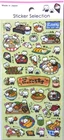 GAIA Cat Food Restaurant PET Sticker Sheet Made in Japan