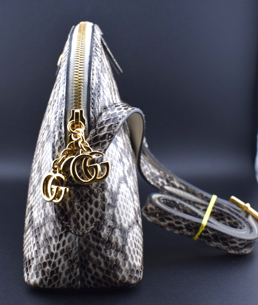 Gucci Ophidia Dome Snakeskin GG Python Leather Cr… - image 7