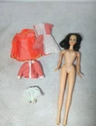 Vintage 1966 Twist N Turn Barbie Mattel Rooted Lashes Brunette Free Shipp T1