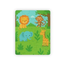 Safari Animal Puzzle Kids' Puzzle  Lions Giraffes Elephants Monkeys