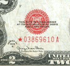**STAR** $2 1928 United States Note ** PAPER CURRENCY AUCTIONS