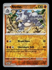 Carta Pokemon Rhydon 112/165 Reverse Holofoil Scarlatto e Viola 151 -B12
