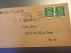 GB STAMPS JERSEY UNDER OCCUPATION 1942 1/2 d COAT OF ARMS FIRST DAY COVER BISSON