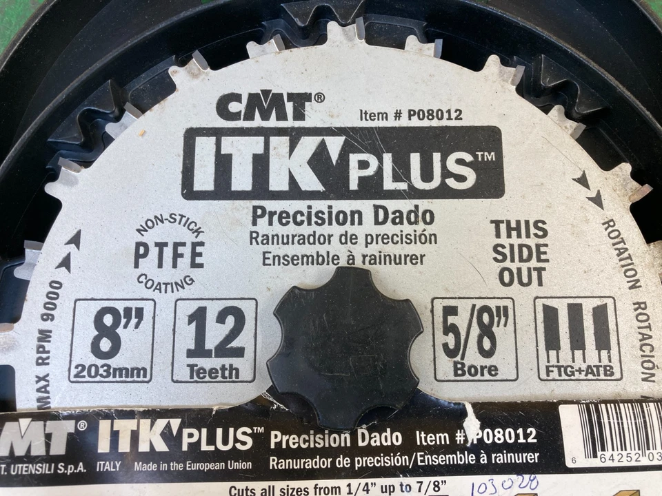 Juego de hojas de sierra de mesa de carburo CMT ITK' PLUS Craftsman Delta JET RIDGID Makita Foto 2 de 4