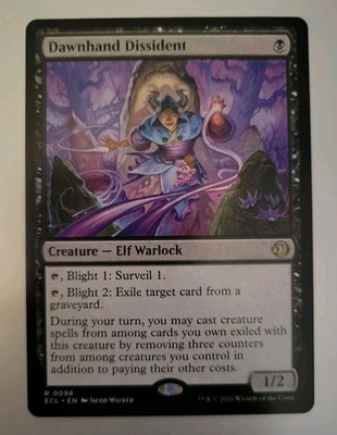 MTG - Lorwyn Eclipsed: Dawnhand Dissident (0098) - Rare - Near Mint 