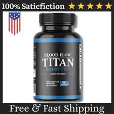 Blood Flow Titan Boost Pro Mens Blood Flow Supplement - 90 Capsules