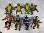 Tmnt Vintage Ninja Turtles Lot Of 8 ☆ Storage Shell - Shredder - Bebop ☆