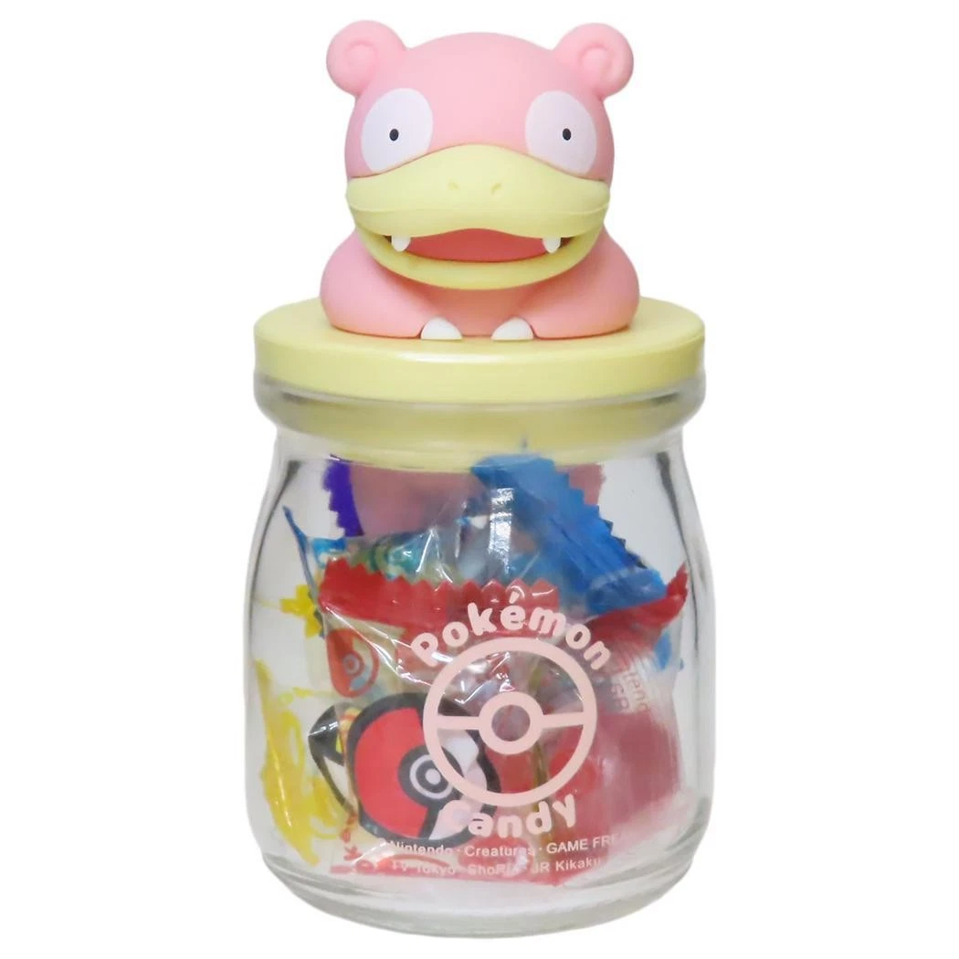 Official Pokemon Candy Bottle Slowpoke Japanese Candy Snack Jar US SELLER