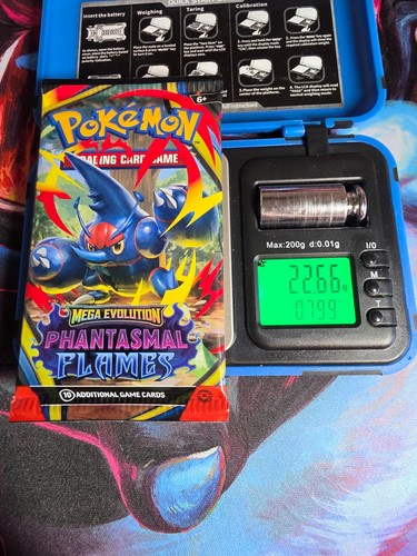 HEAVY! 22.66g Phantasmal Flames Booster Pack Factory Sealed Pokémon TCG