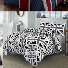 Image of Union Jack Duvet Cover Reversible Printed Quilt Cover Bedding Set Pillow Case