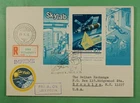 DR WHO 1973 HUNGARY FDC SPACE SKYLAB REGISTERED S/S R55142
