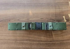 USGI MEDIUM NYLON LC-2 INDIVIDUAL EQUIPMENT UTILITY WEB GEAR BELT OD GREEN VG