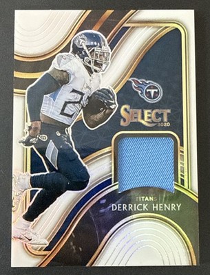 2020 Panini Select - Derrick Henry #SS-DHE White Prizm Relic /75 Titans/Raves