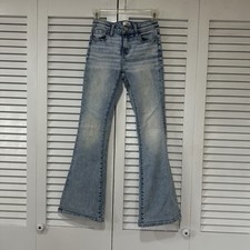 BKE Youth Girls Flare Jeans Medium Wash Stretch Denim Size 14R Regular