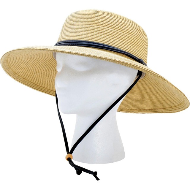 Light Brown Wide Brim Braided Hat 