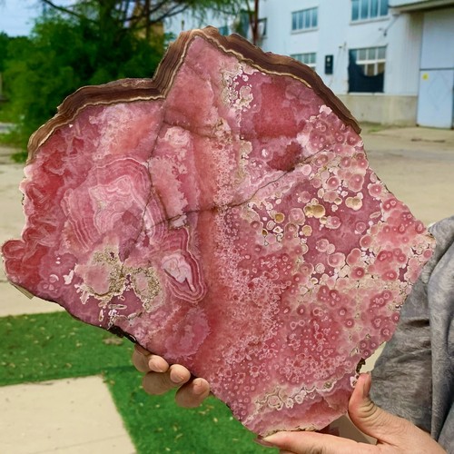 5.98LB Rhodochrosite Crystal Slab Slice AAA+ : Love / Compassion /Museum level - Picture 17 of 24