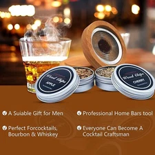 Cocktail Smoker Kit Chimney Drink Smoker and Wood Chips for Drink Smoker