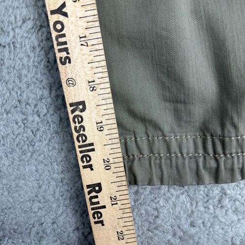 Eddie Bauer Pants Women 10 Gray Khaki Capri Cargo Cotton Outdoor Hiking - Picture 11 of 13