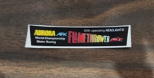Aurora AFX Flamethrower Europe Box Sticker Reproduction Stickers DIE CUT!