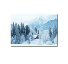 Mountain Barn Snowy Boxed Christmas Cards (Pack of 10)