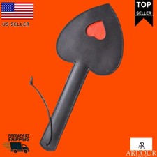 Real BDSM Paddle Cowhide Saddle Leather Spanking Slapper Lightweight Riding Crop