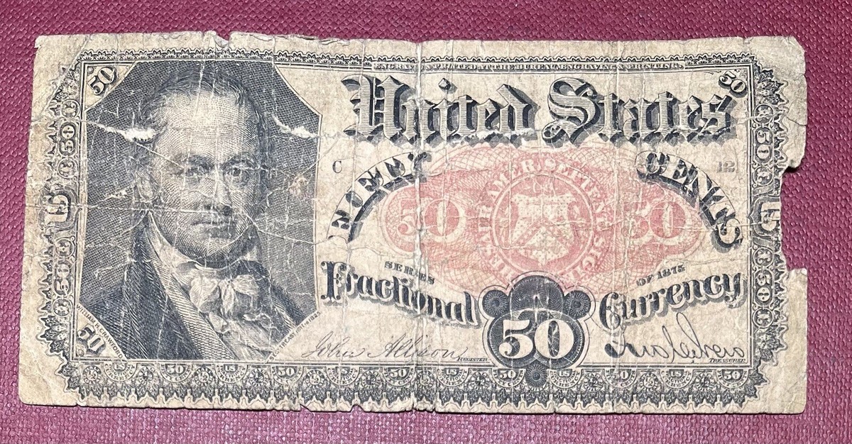 1874 5th Issue 50 Cents Fractional Currency Circulated