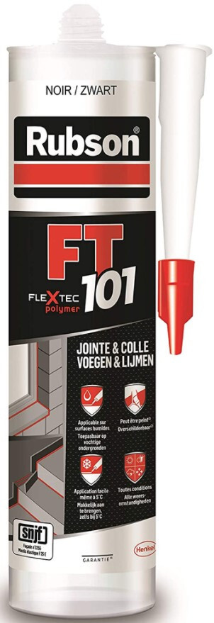Mastic Colla Polimero Installazione Giunto Guarnizione Crepe Nero FT101 Rubson
