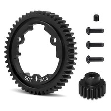 50T Steel Spur Gear with 18T Pinion Gear for 1/5 X-Maxx 1/10 Maxx/E-Revo 6448