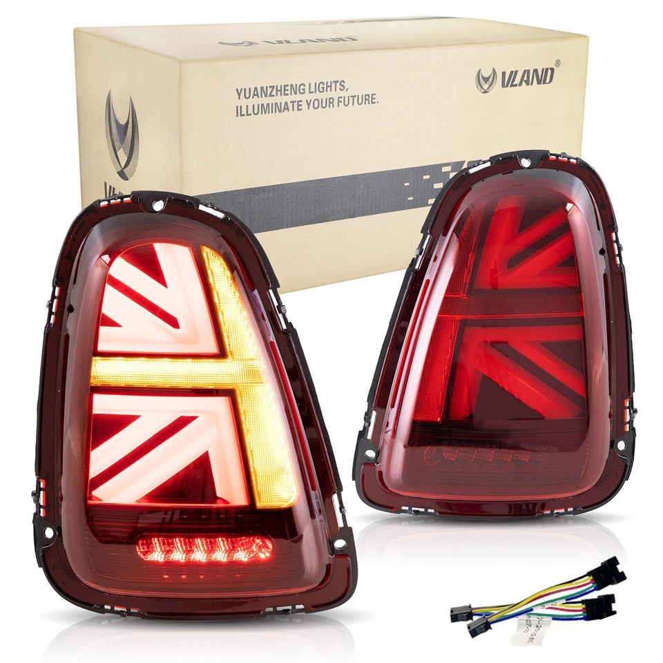 LED Union Jack Tail lights For Mini Cooper Mini Hatch R56 R57 R58 R59 ...