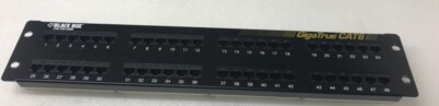 Black Box JPM612A-R6 GigaTrue CAT6 48-Port Patch Panel 19'' 2U Rack Mount