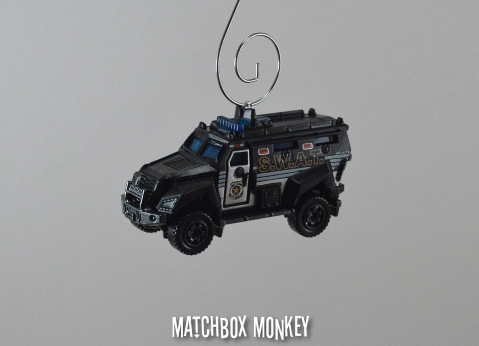 Police SWAT Unit Truck Special Forces 1/64 Custom Christmas Ornament Adorno - Image 2 of 4