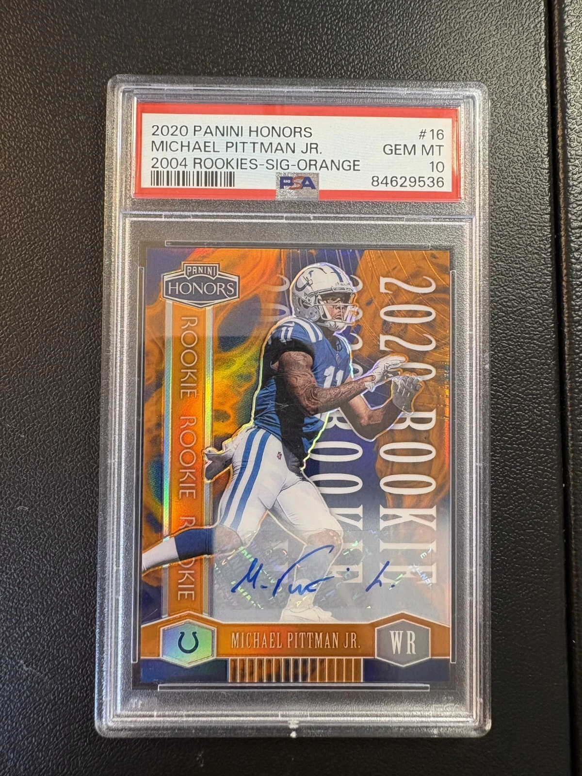 Michael Pittman Jr. Panini Honors 2004 Rookies #16 Signature-Purple