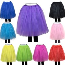 Tütü Tutu Tüllrock Rock Ballettkleid Petticoat 6 Lagen 58cm XL Party Freizeit